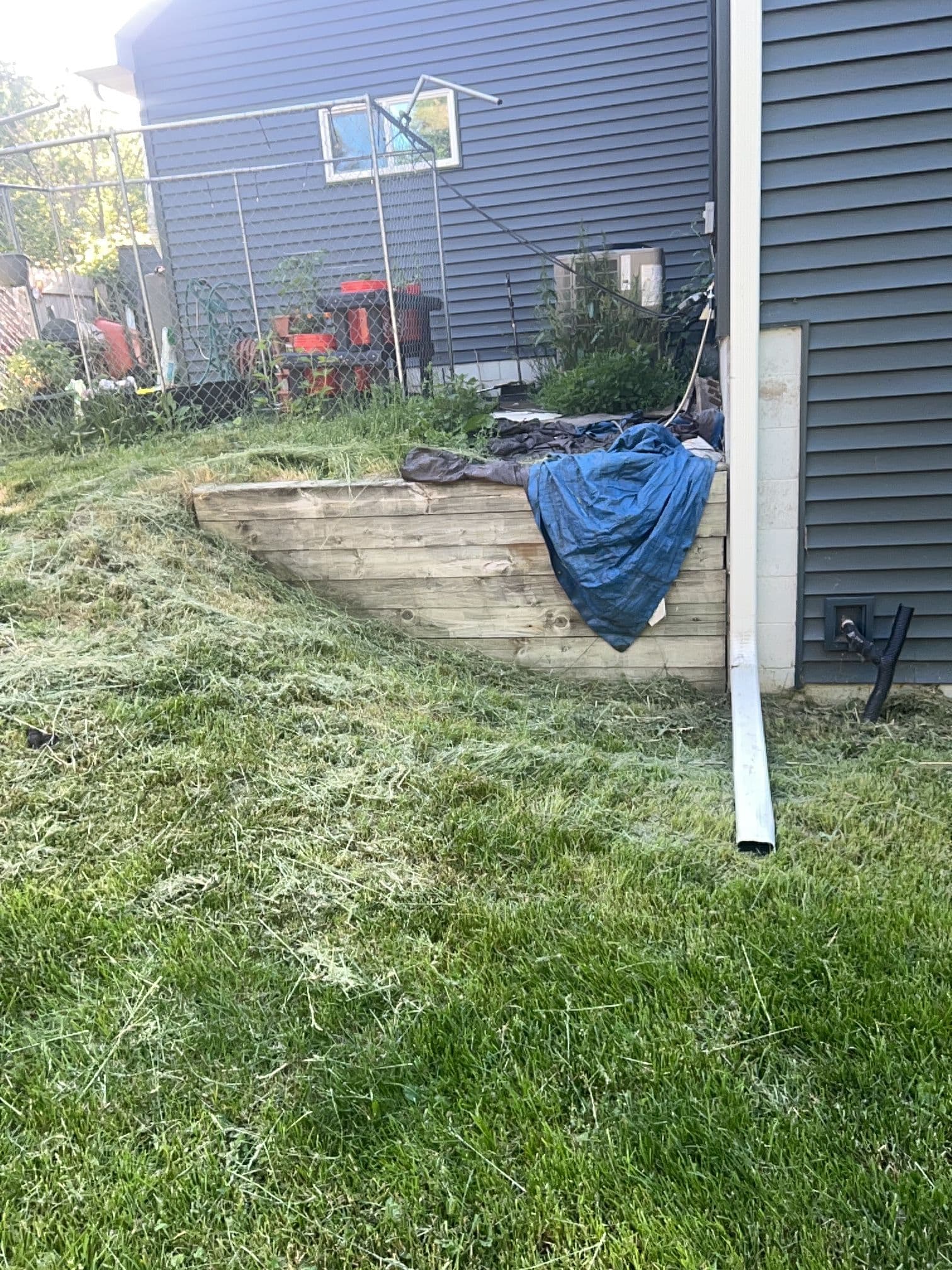 Gallery photos for Boulder Wall, River Rock and Backyard Grading Done Right: Image #1