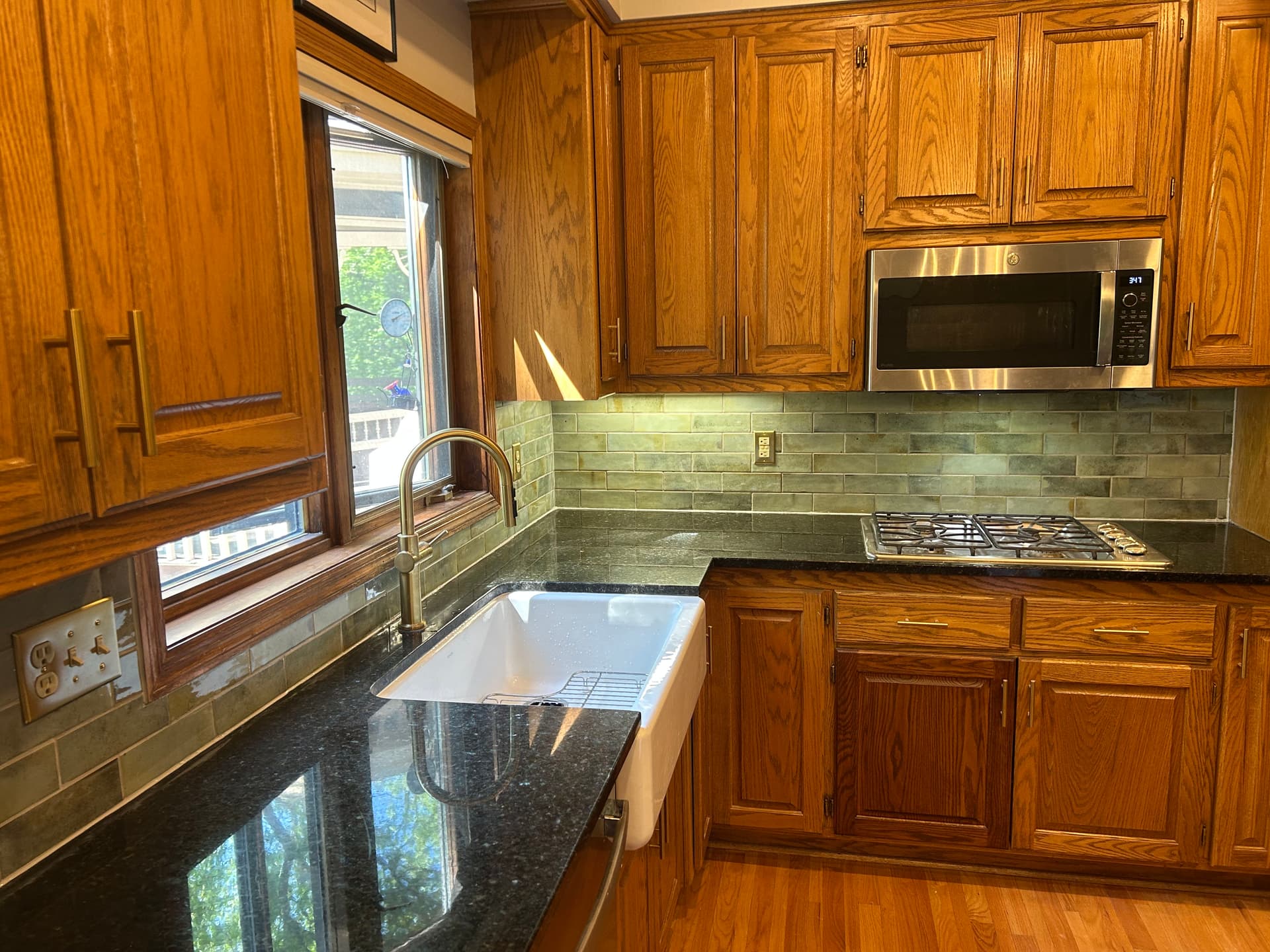 Retro Green Backsplash Install That Changed This Kitchen