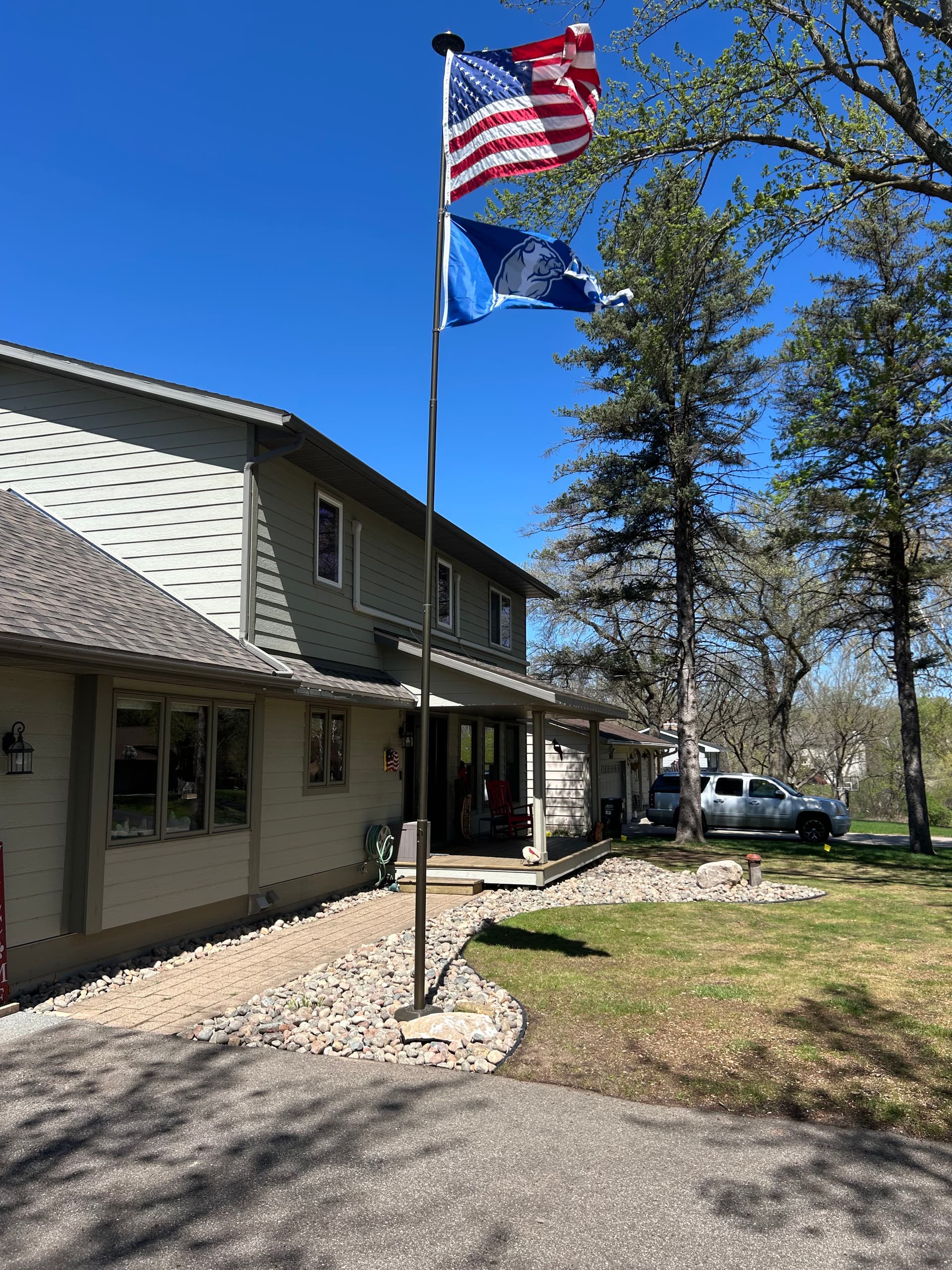 Gallery photos for Timber Wall Torn Out, Boulder Wall and Fresh Landscaping Put In: Image #2