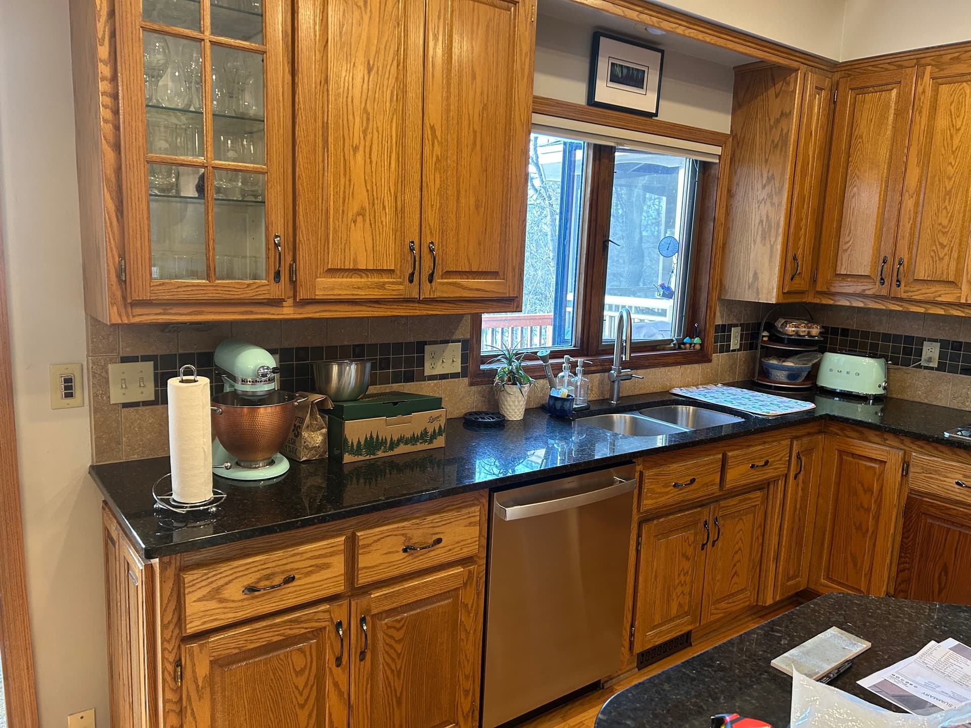 Gallery photos for Retro Green Backsplash Install That Changed This Kitchen: Image #6