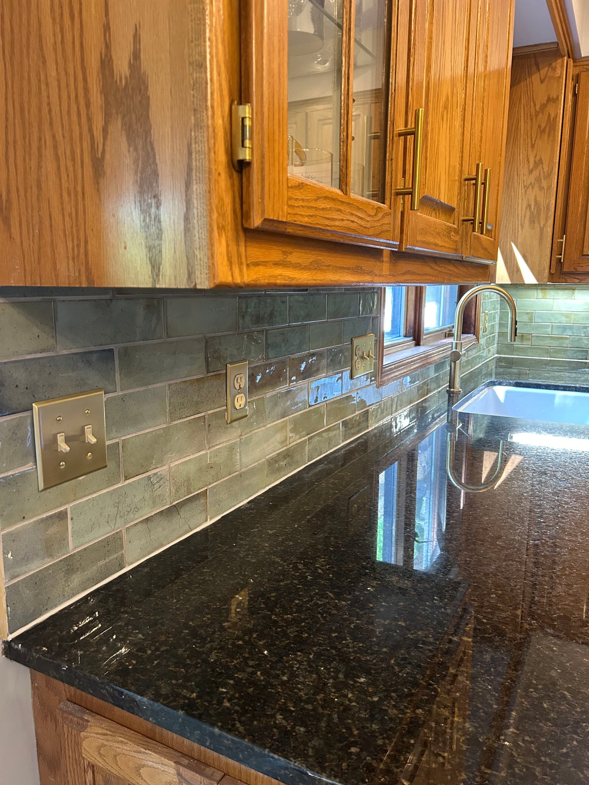 Retro Green Backsplash Install That Changed This Kitchen