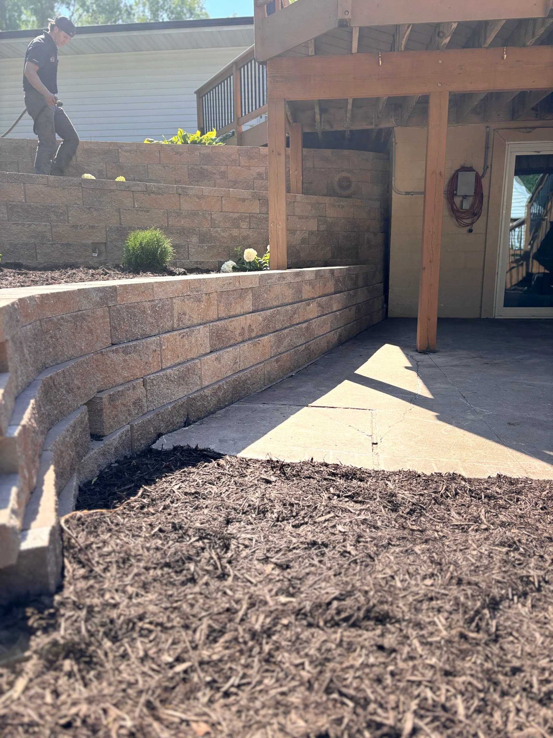 Gallery photos for Worn Out Retaining Walls Rebuilt From the Ground Up: Image #7