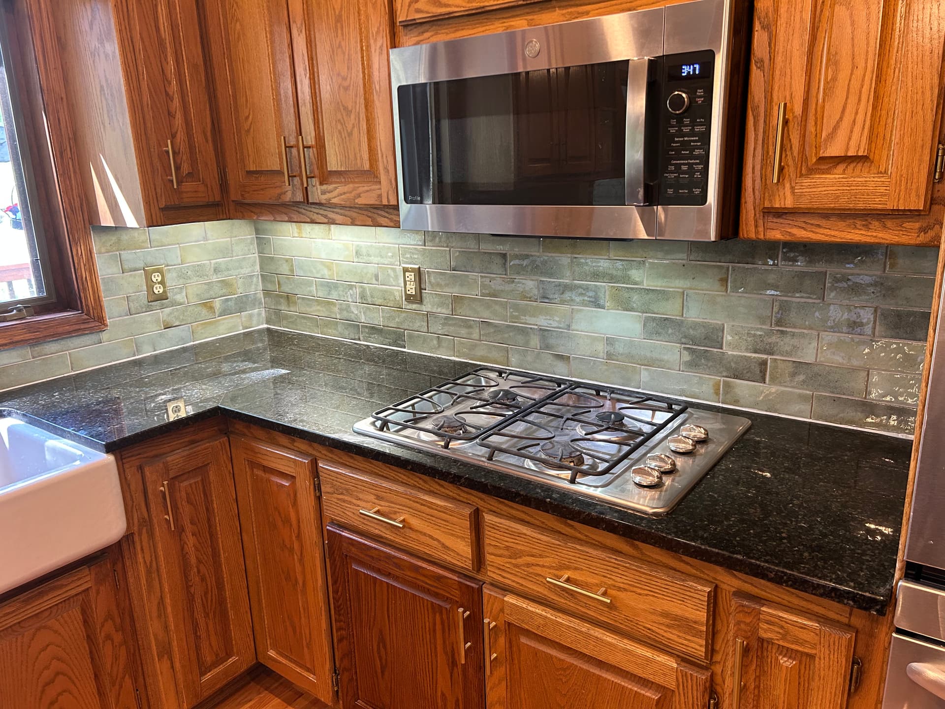Retro Green Backsplash Install That Changed This Kitchen