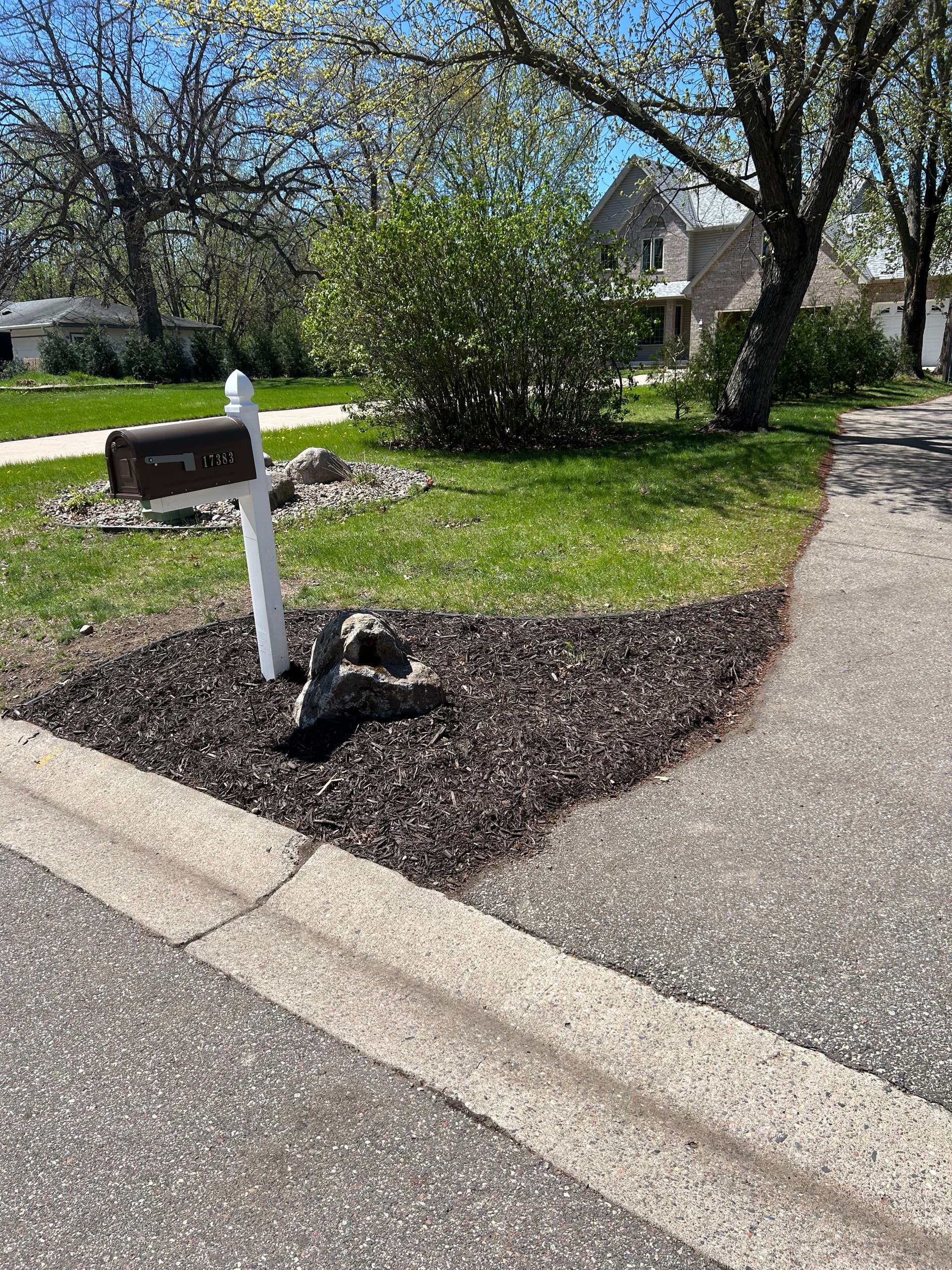 Gallery photos for Timber Wall Torn Out, Boulder Wall and Fresh Landscaping Put In: Image #4
