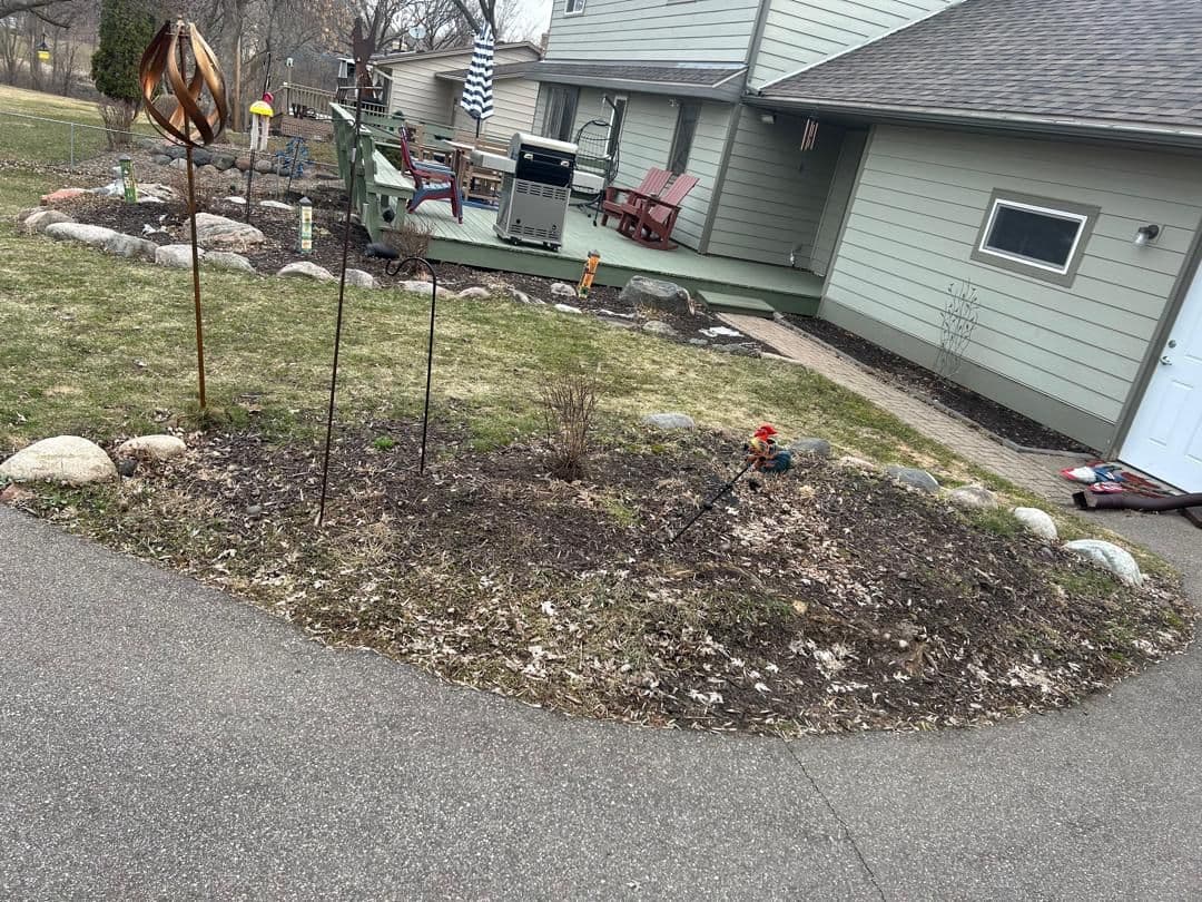 Gallery photos for Timber Wall Torn Out, Boulder Wall and Fresh Landscaping Put In: Image #7